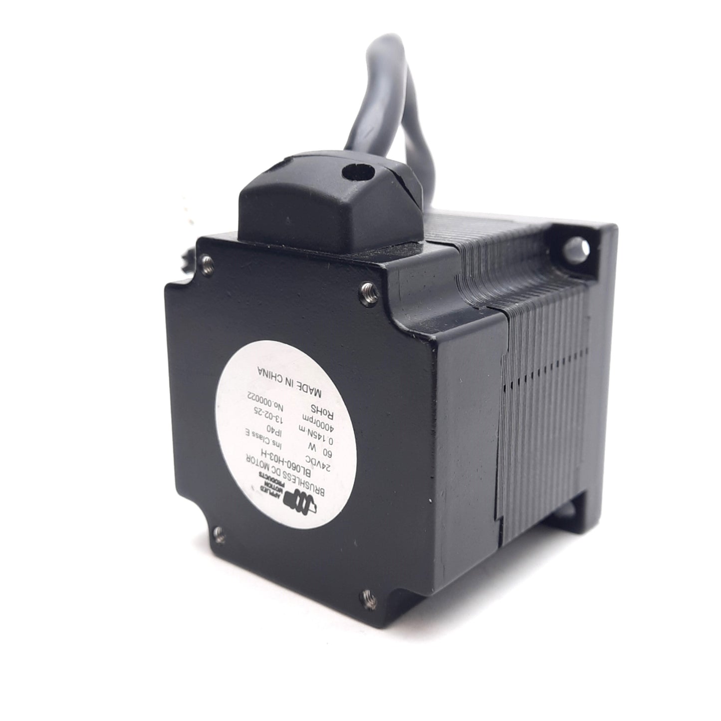 Used Applied Motion BL060-H03-H Brushless DC Motor, 24VDC, 60W, 0.145Nm, 4000rpm