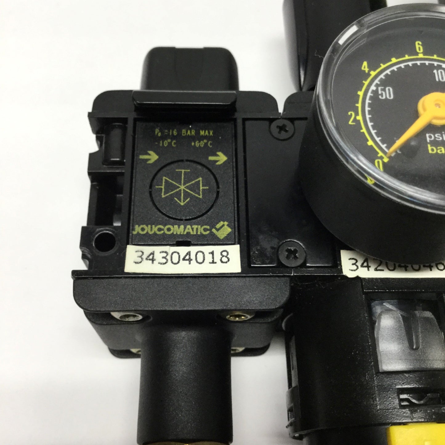 Used ASCO Joucomatic Filter/Regulator, Isolation Valve, Bypass, Pressure Switch, G1/4