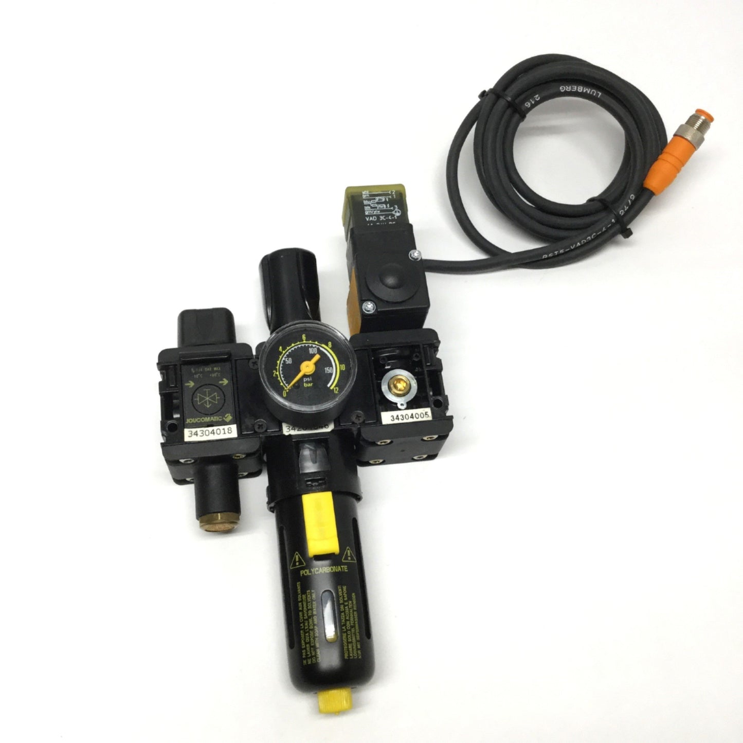 Used ASCO Joucomatic Filter/Regulator, Isolation Valve, Bypass, Pressure Switch, G1/4