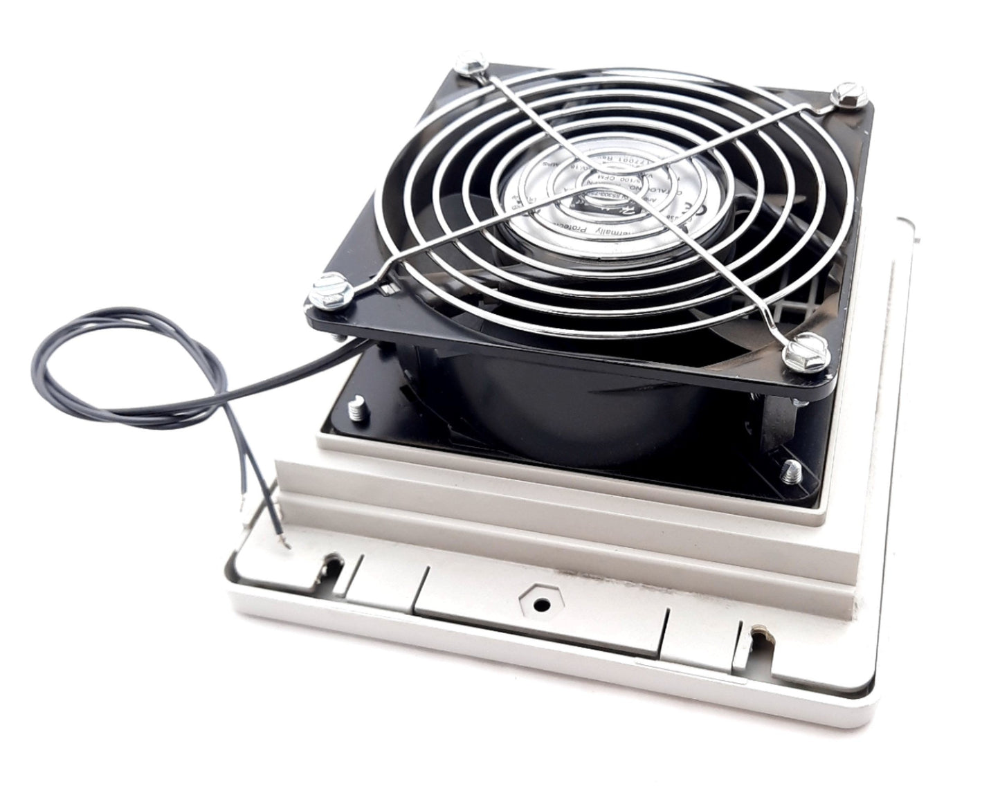 Used nVent Hoffman TFP41 Side Mount Filter Fan 115VAC .21A, 50Hz, 41dBA, 7.4 x 6.3"