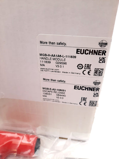 Euchner MGB-H-AA1A6-L-111839 Door Handle Module Auto Lockout W/ Escape Release