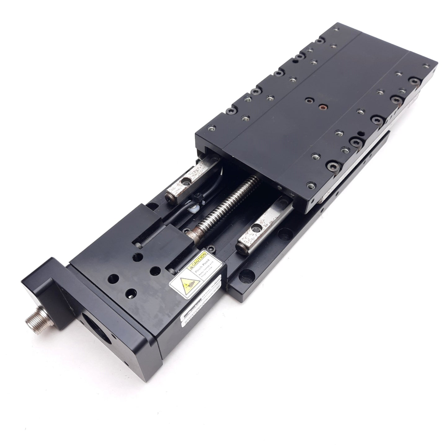 Used Parker MX80ST03MPJD6M1 Linear Actuator, 100mm Travel, 10mm Lead, NEMA 16