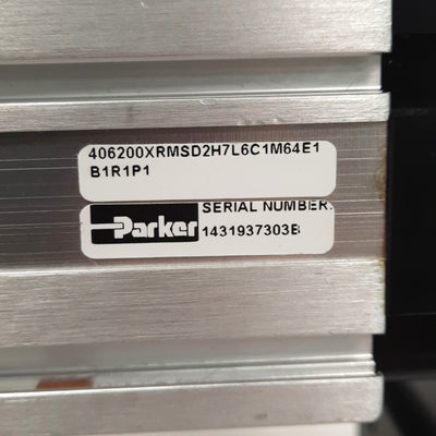Used Parker 406200XRMSD2 Linear Actuator Stage, 200mm Travel, 5mm Lead, 1390lb Load