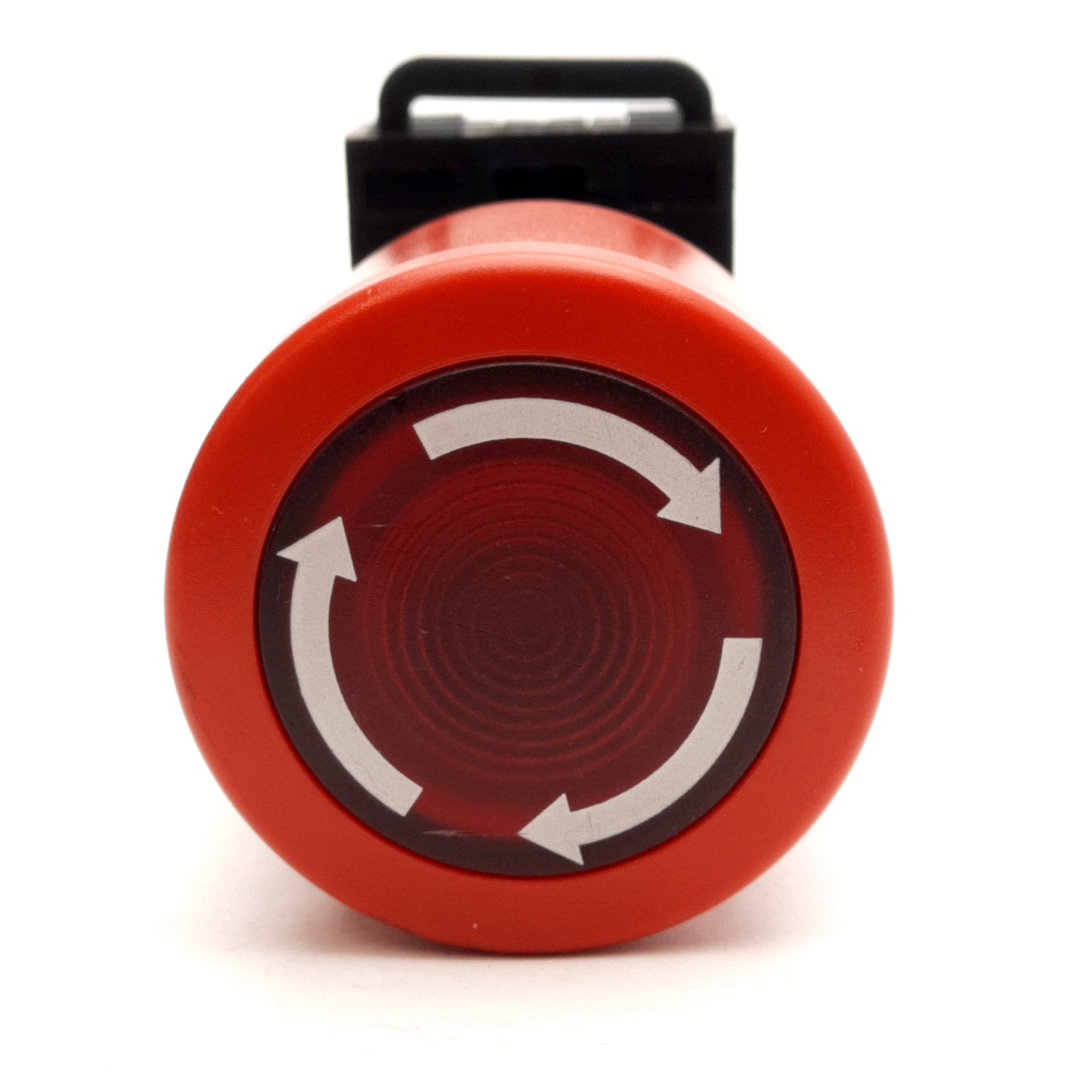 Used ABB MPMT3-11R Illuminated E-Stop Button, 1NC + 1NO Contacts, Ø42mm, 24V LED