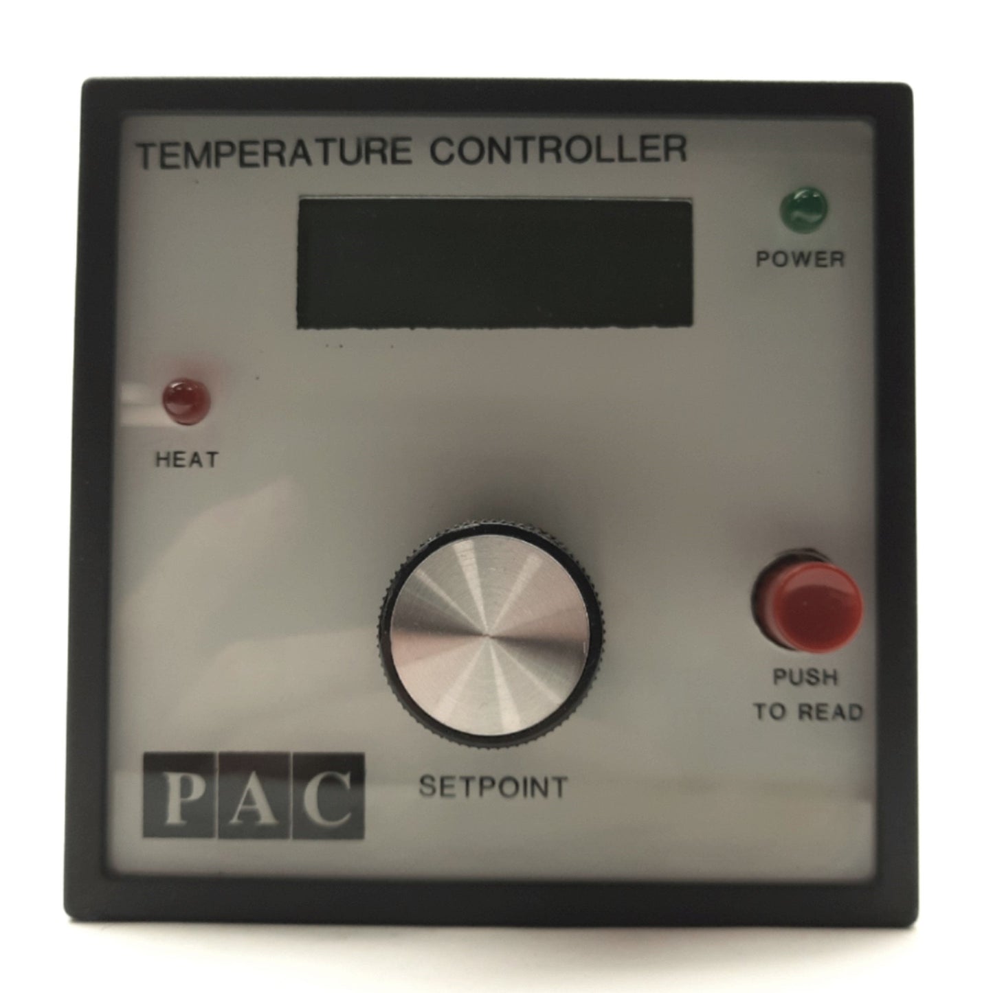 Used PAC 1431-Z033F2 Temperature Controller, Type J Thermocouple, 1/4 DIN, 115/230VAC