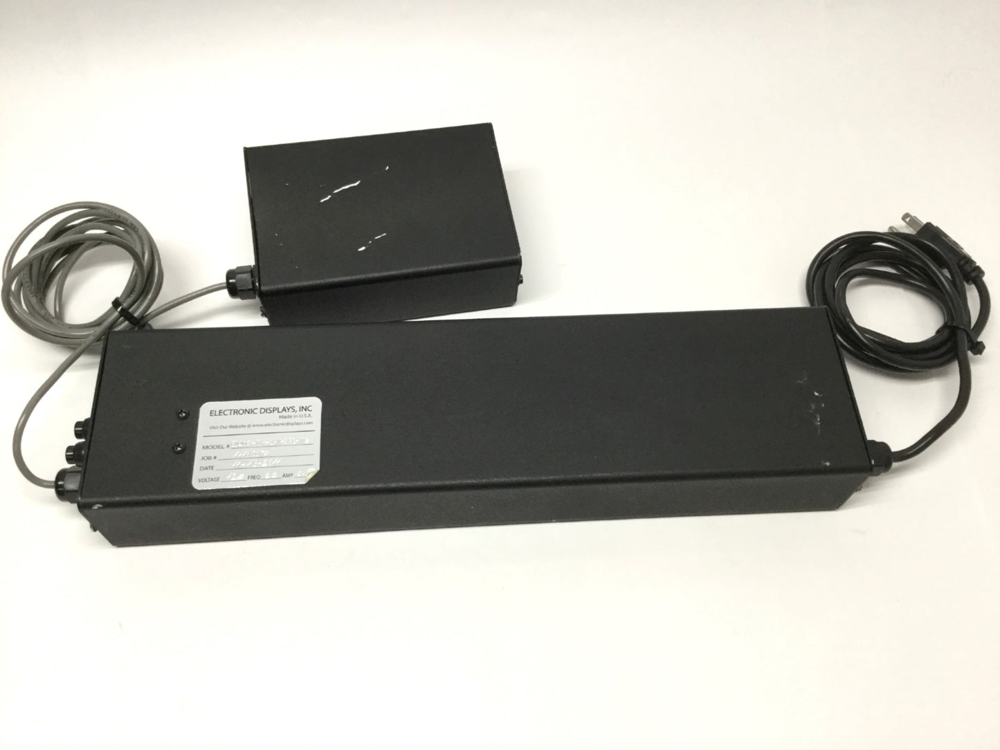 Used EDI LED 4-Digit Display Up/Down Timer Clock Pos/Neg MM:SS, Bar Segment, 120VAC