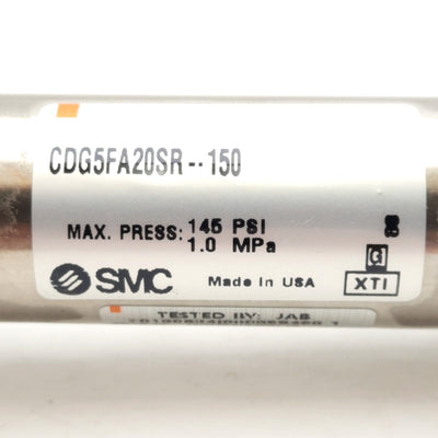 New SMC CDG5FA20SR-150 Pneumatic Cylinder, ø20mm Bore, 150mm Stroke, 0.05-1.0MPa