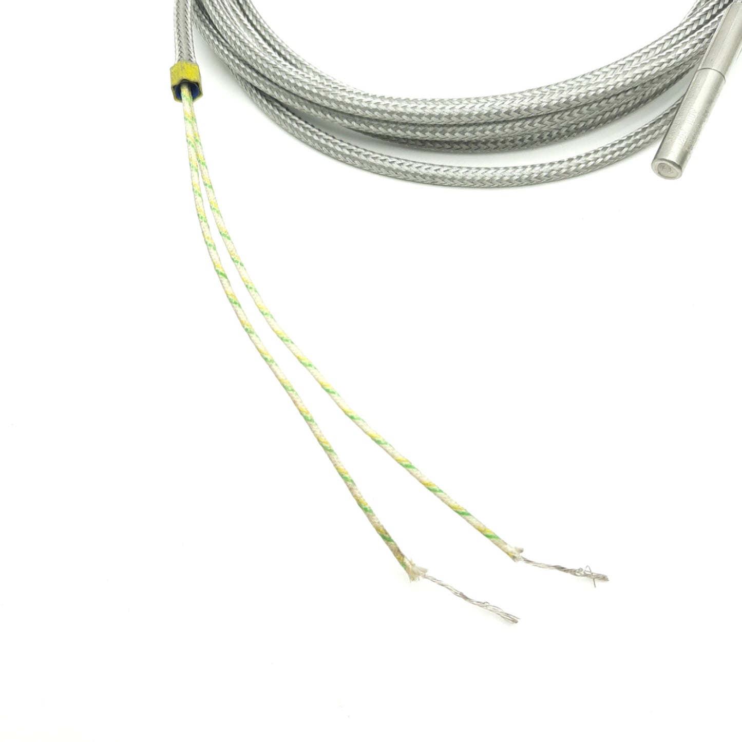 Used Watlow E1A52 Firerod Cartridge Heater 1/4" x 1", 120V 100W, 10Ft Braided Lead