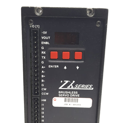 Parker ZX605-120V-25 Servo Drive Front I/O (1) Operator Panel 120VAC 15A