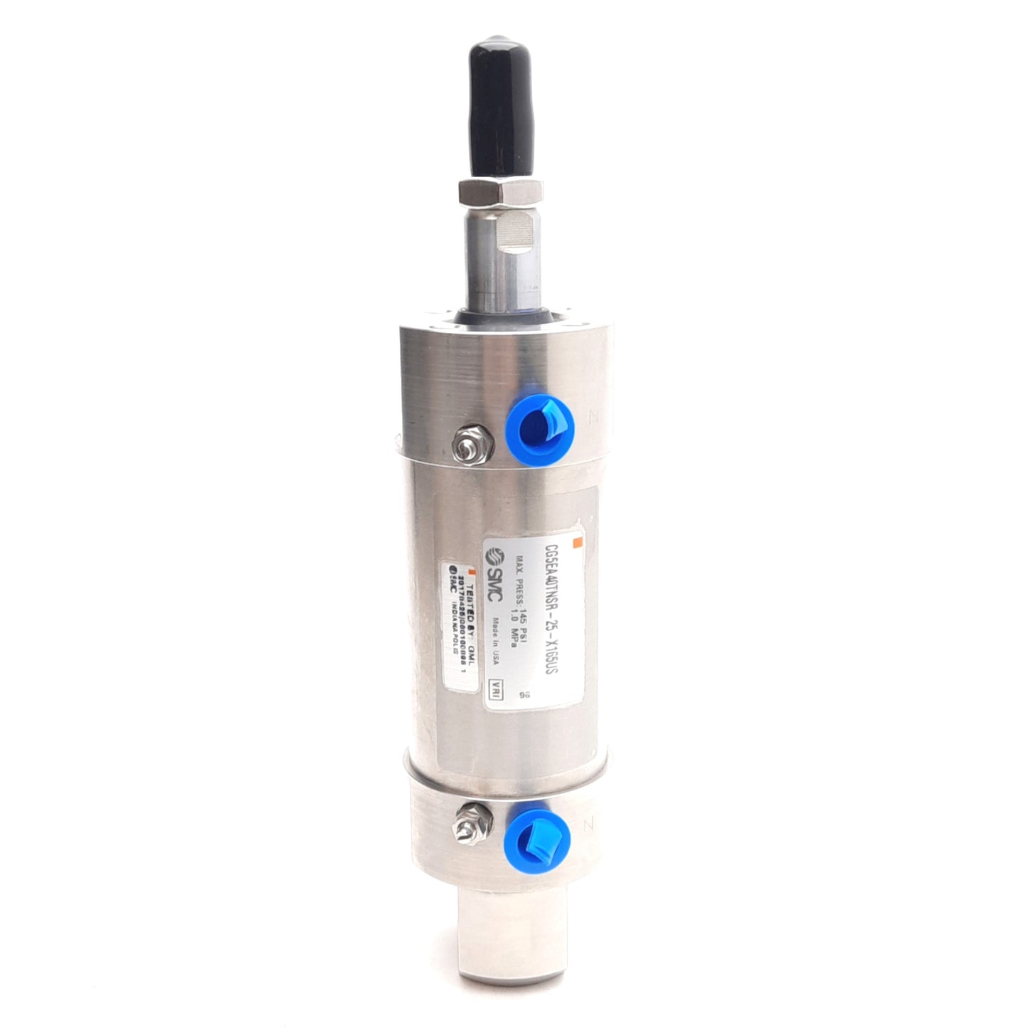 New SMC CG5EA40TNSR-25-X165US Pneumatic Cylinder ø40mm Bore, 25mm Stroke, 1/8in NPT