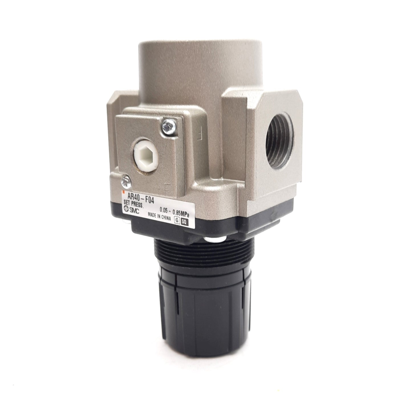 New SMC AR40-F04 Pneumatic Regulator, 0.05-0.85MPa Set Pressure, G1/2 & G1/4 Ports