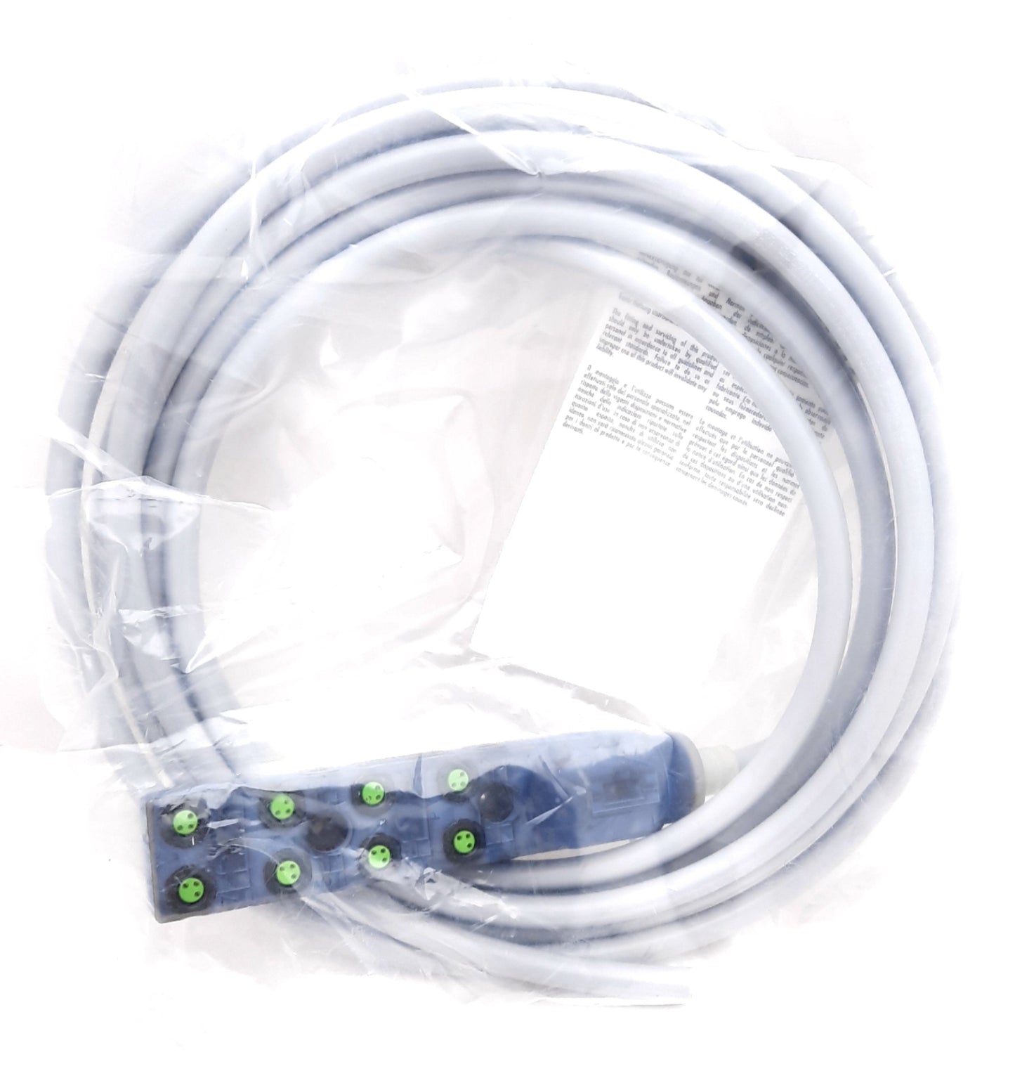 New Murr 8000-88010-3570500 Pre-Wired Cable 8 Port 3 Pin M8 24VDC 8A IP65, IP67