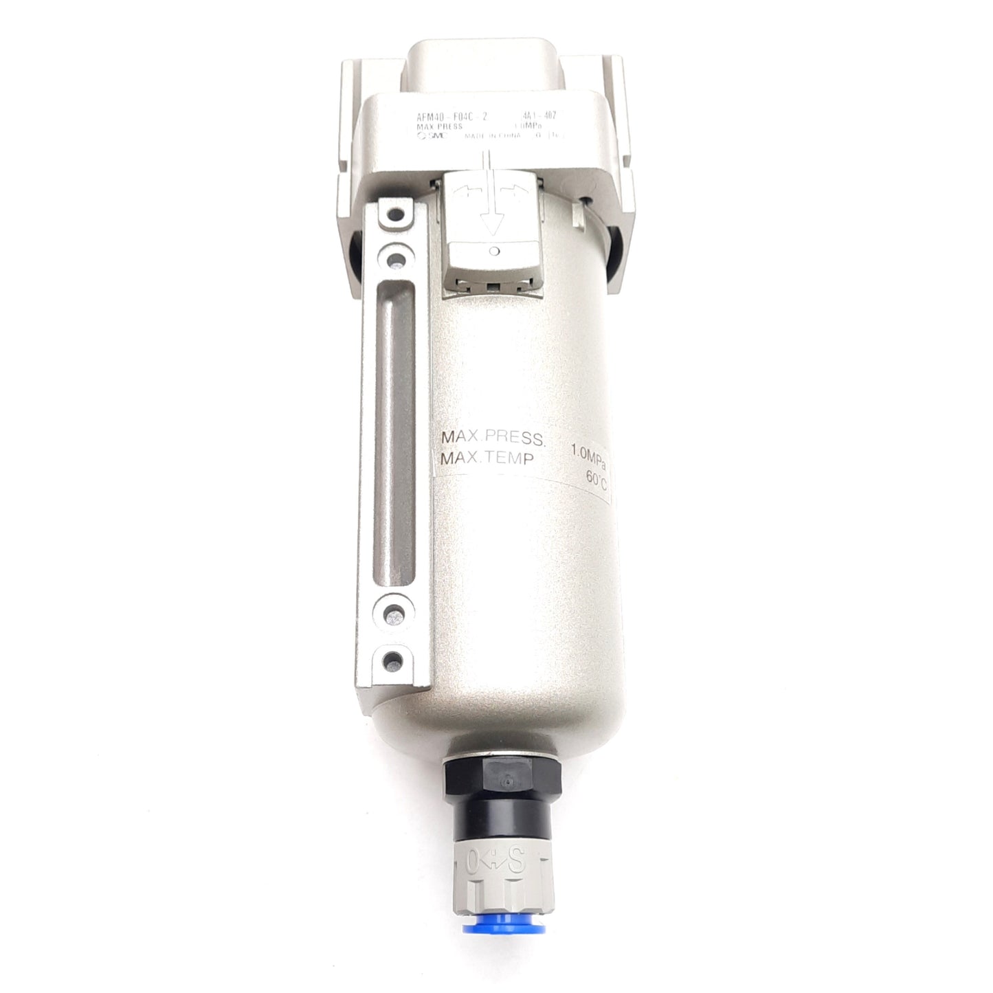 New SMC AFM40-F04C-2 Mist Separator, G1/2 Ports, NC Drain Port, 0.3µm, 1.0MPa