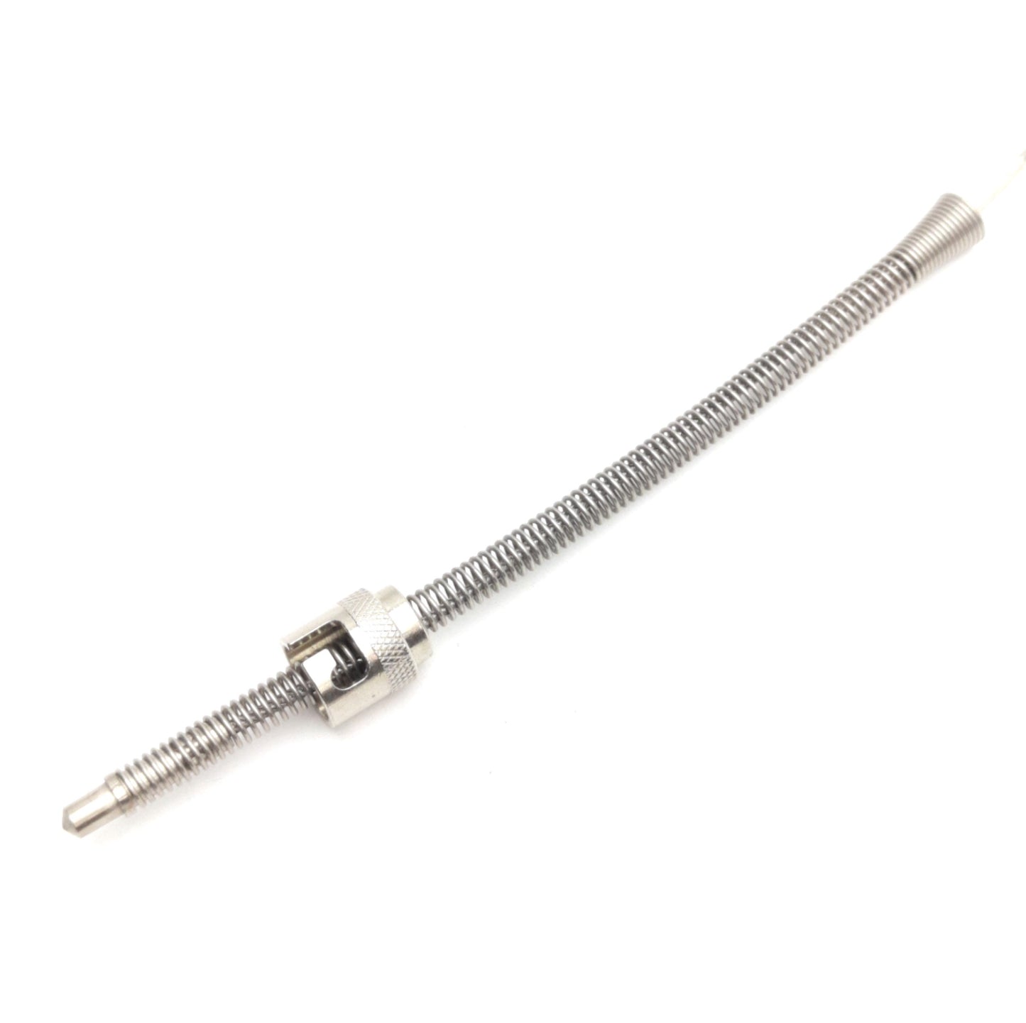 Used Watlow 10DKSDB012A Type K Thermocouple, 6" Spring, 7/16" Cap, 0.31" Drill Point