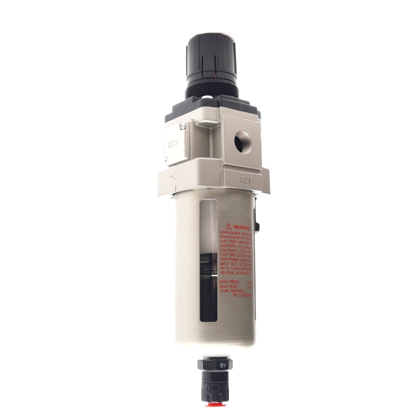 New SMC AW40-N03DE-Z Filter Regulator 7-125psi, 5µm Filtration, 3/8in NPT Port