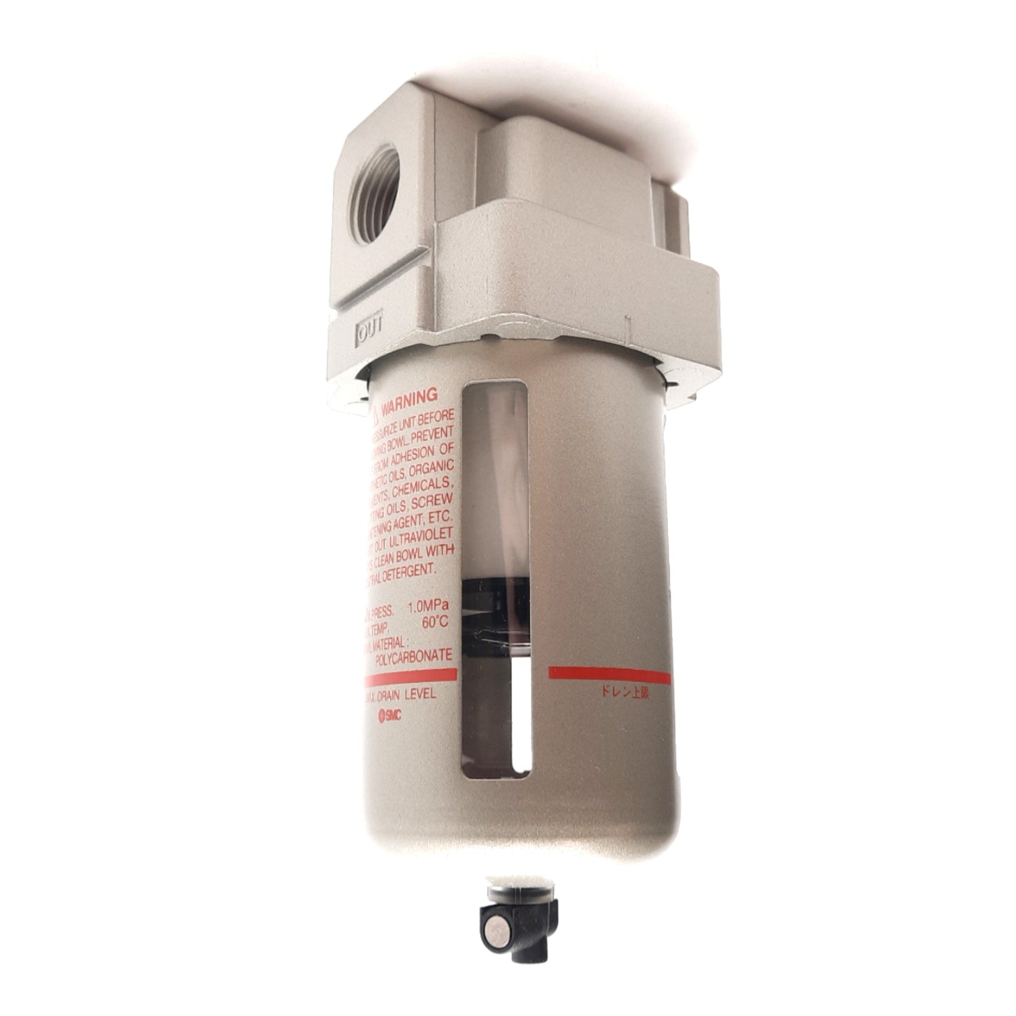 New SMC AF40-04B Pneumatic Filter 1.0MPa Max Pressure, 5µm Filtration, Rc1/2 Port