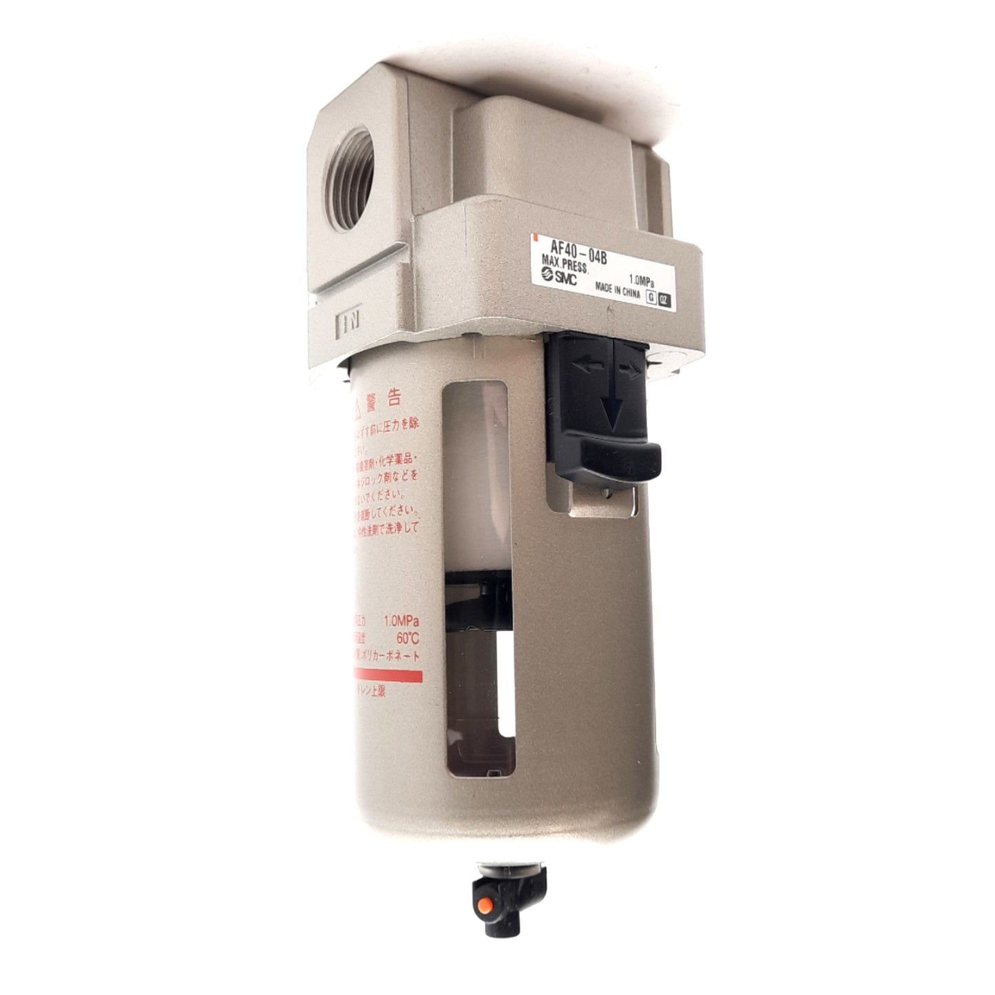 New SMC AF40-04B Pneumatic Filter 1.0MPa Max Pressure, 5µm Filtration, Rc1/2 Port