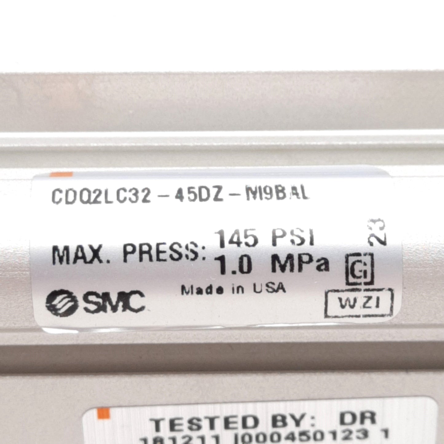 New SMC CDQ2LC32-45DZ Compact Cylinder, ø32mm Bore, 45mm Stroke, 0.05-1.0MPa, Rc1/8