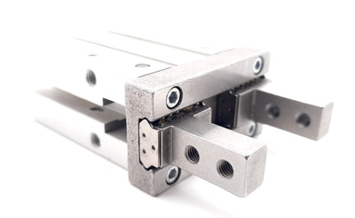 Used SMC MHZ2-20D Parallel Type Pneumatic Gripper 20mm Bore, 10mm Stroke, 0.1-0.7MPa