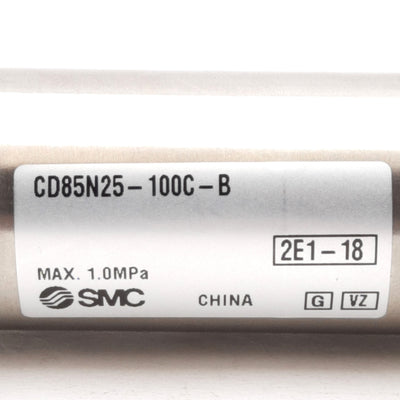 New SMC CD85N25-100C-B Pneumatic Cylinder, ø25mm Bore, 100mm Stroke, 1.0MPa, G1/8