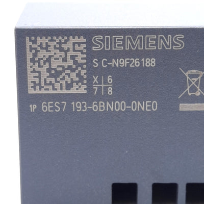 Siemens 6ES7 193-6BN00-0NE0 Base Unit For SIMATIC ET 200SP, DIN Rail Mount
