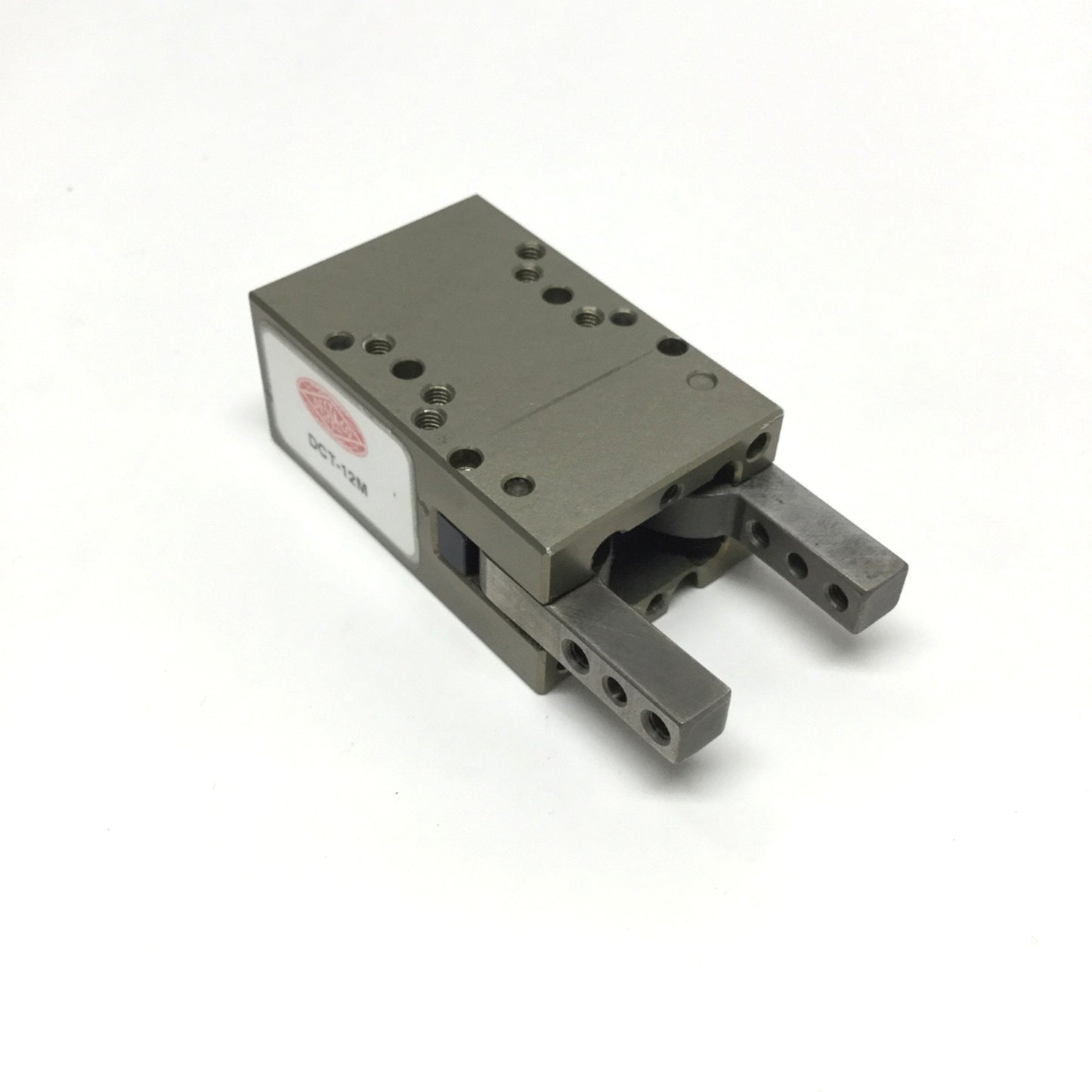 Used Destaco DCT-12M 2-Jaw Finger Angular Gripper, 180°, 7lbf at 100psi, 12mm Bore
