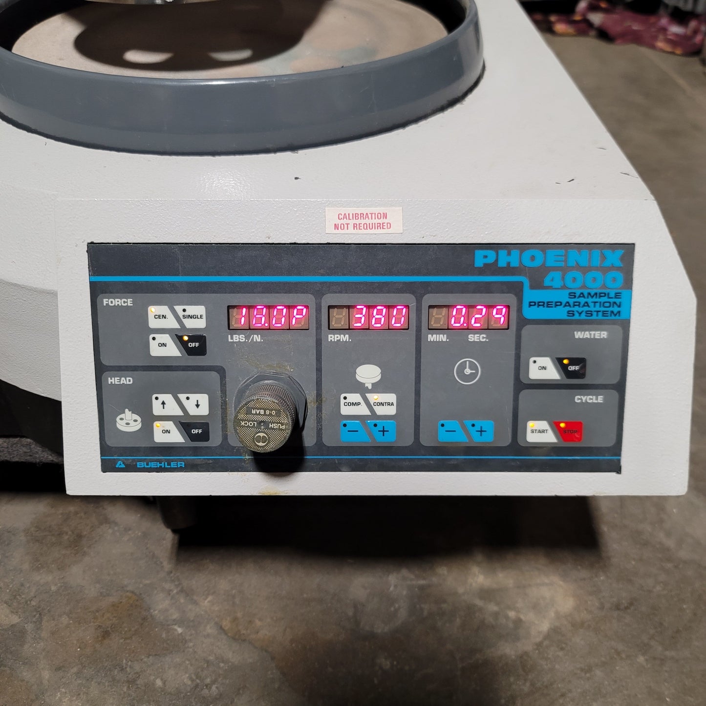 Used Wirtz Buehler 49-4102-260 Phoenix 4000 Twin Wheel Sample Preparation System 220V