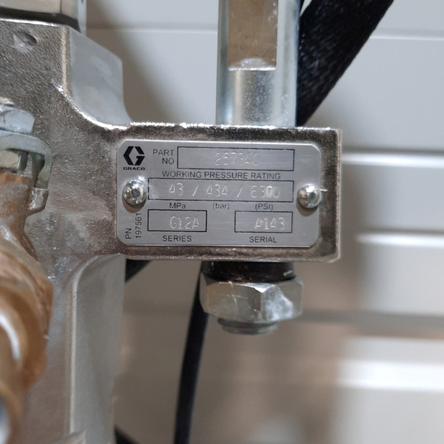 Used Graco CM6F3F Check-Mate S20 Sealant/Adhesive Supply System 5Gal .9GPM 125PSI
