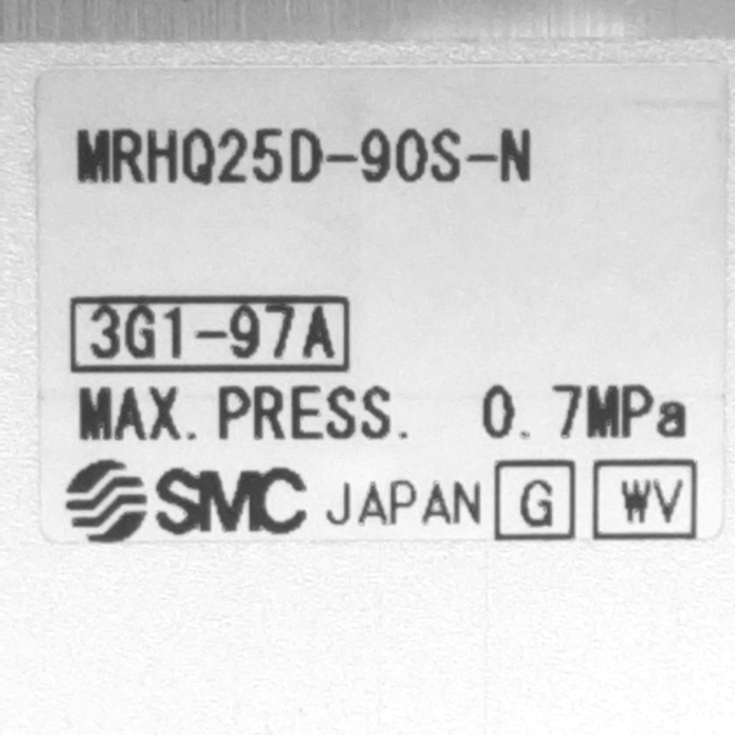 New SMC MRHQ25D-90S-N Rotary Air Gripper, ø25mm Bore, 90deg Rotation, M5x0.8 Ports