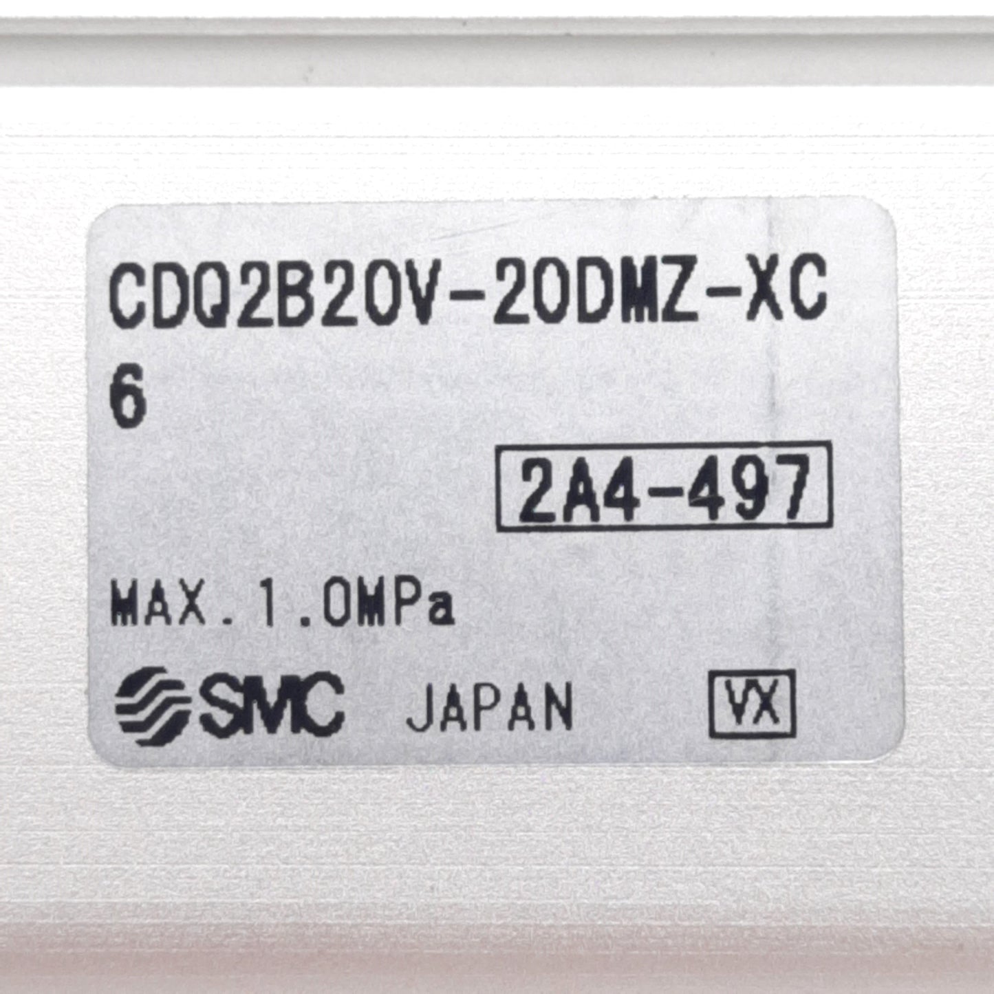 New SMC CDQ2B20V-20DMZ-XC6 Compact Cylinder, ø20mm Bore, 20mm Stroke, M5x0.8, 1.0MPa