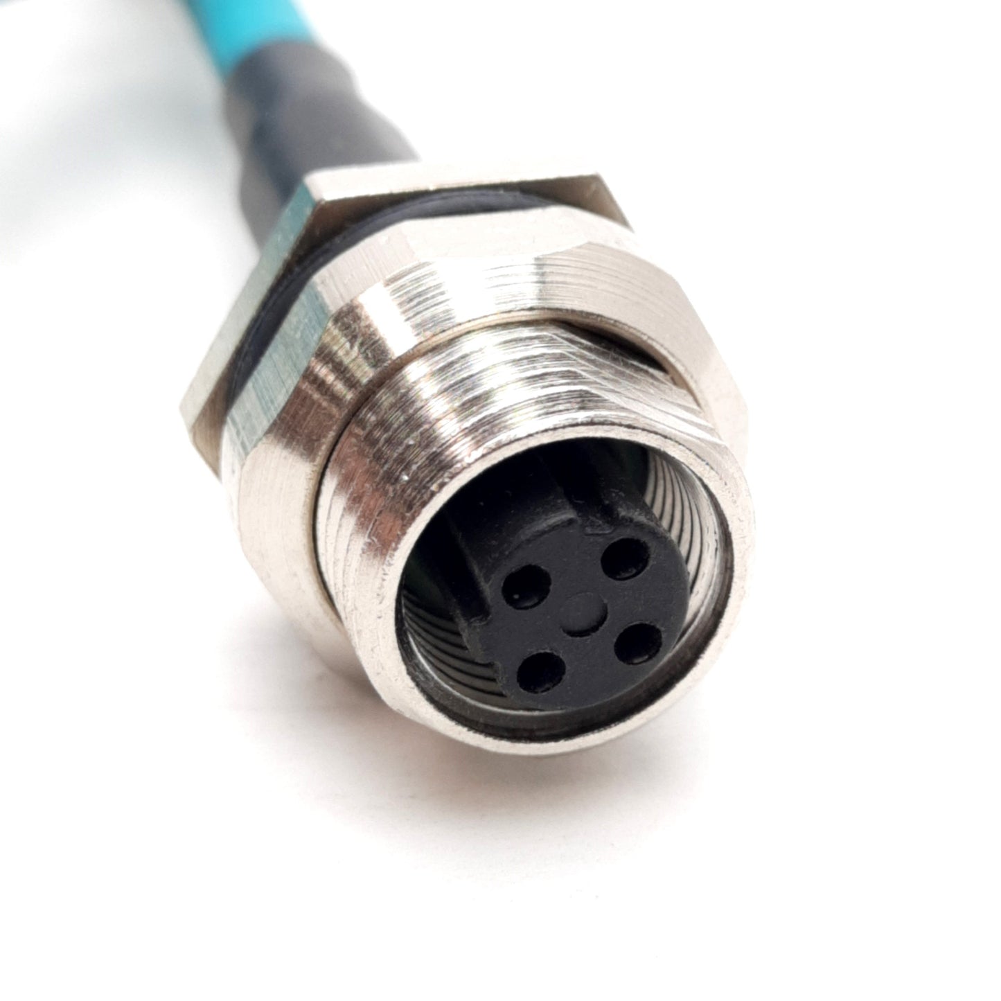 New Lumberg 0985 706 104/1M Ethernet Cable Cat5e, M12 4-Pin Female to RJ45 8-Pin, 1m