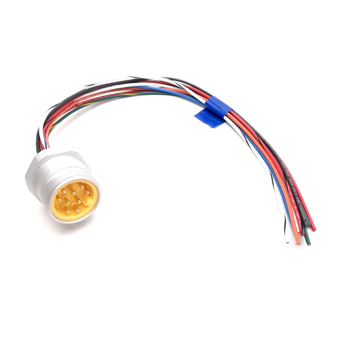 New Mencom MIN-9MR-1-18 Receptacle, 1-1/8in 9-Pin Male to Flying Leads, 300V 4A,1ft