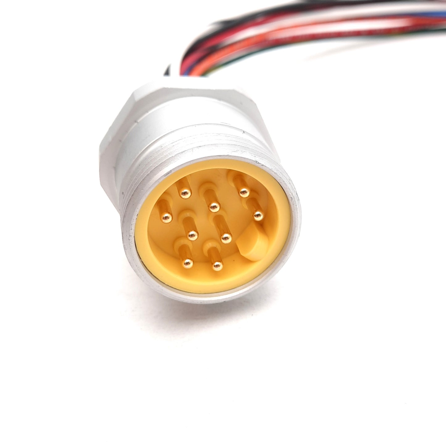 New Mencom MIN-9MR-1-18 Receptacle, 1-1/8in 9-Pin Male to Flying Leads, 300V 4A,1ft
