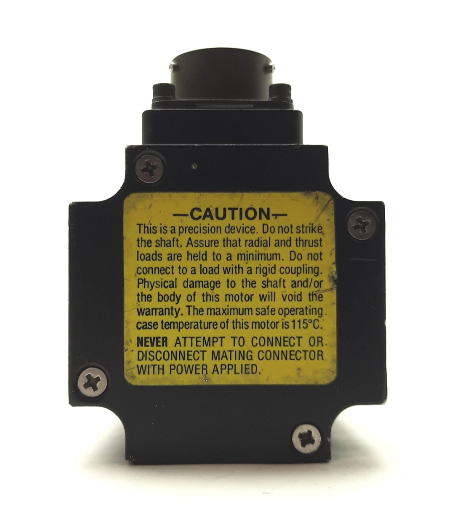 Used Emerson DXE-208C Rev.A2 AC Servo Motor, 0.47HP, 5000RPM, 240VAC, NEMA23 *Corner*