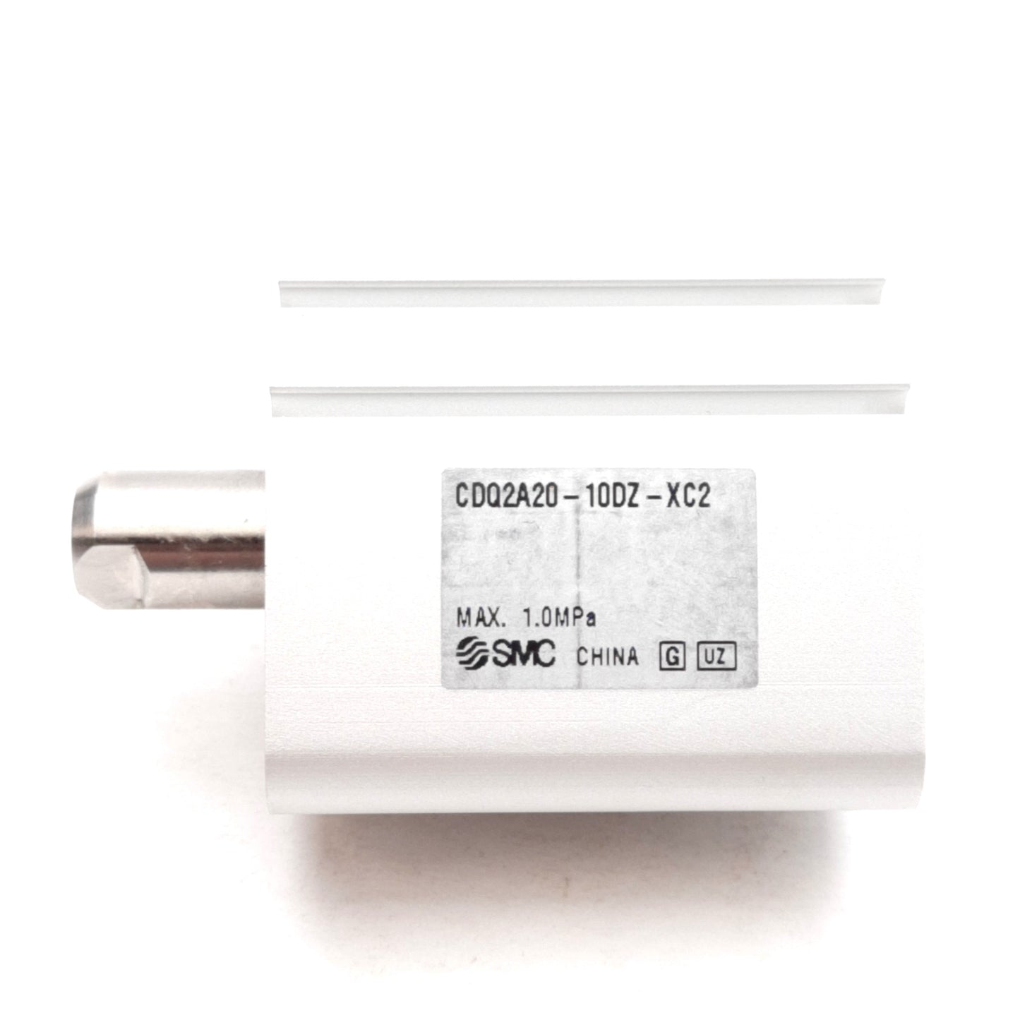 New SMC CDQ2A20-10DZ-XC2 Compact Cylinder ø20mm Bore, 10mm Stroke, 1.0MPa, M5x0.8
