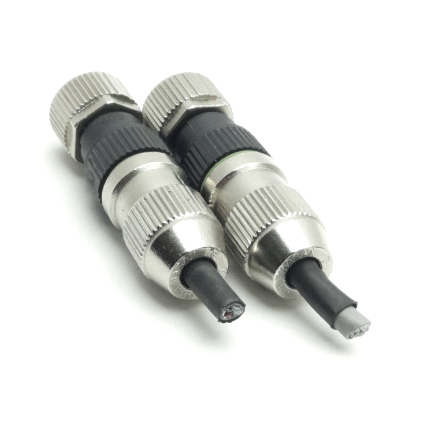 Used Lot of 2 L-Com M12FT4AF Field Wireable Connector M12 4-Pin Female A-Code, 32V 4A