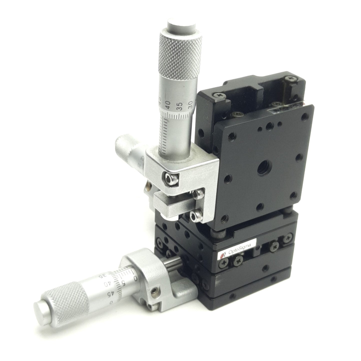 Used Optosigma TSD-405CLUU XYZ Translation Stage, 40x40mm, 0.5mm Lead, *No Clamps*