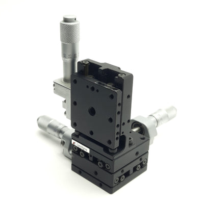 Used Optosigma TSD-405CLUU XYZ Translation Stage, 40x40mm, 0.5mm Lead, *No Clamps*