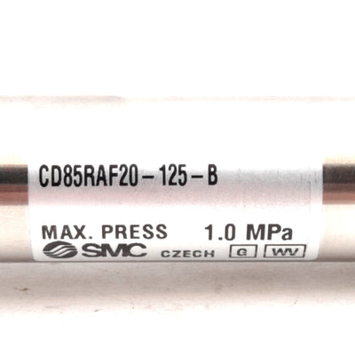 New SMC CD85RAF20-125-B Pneumatic Cylinder ø20mm Bore, 125mm Stroke, 1.0MPa, G1/8