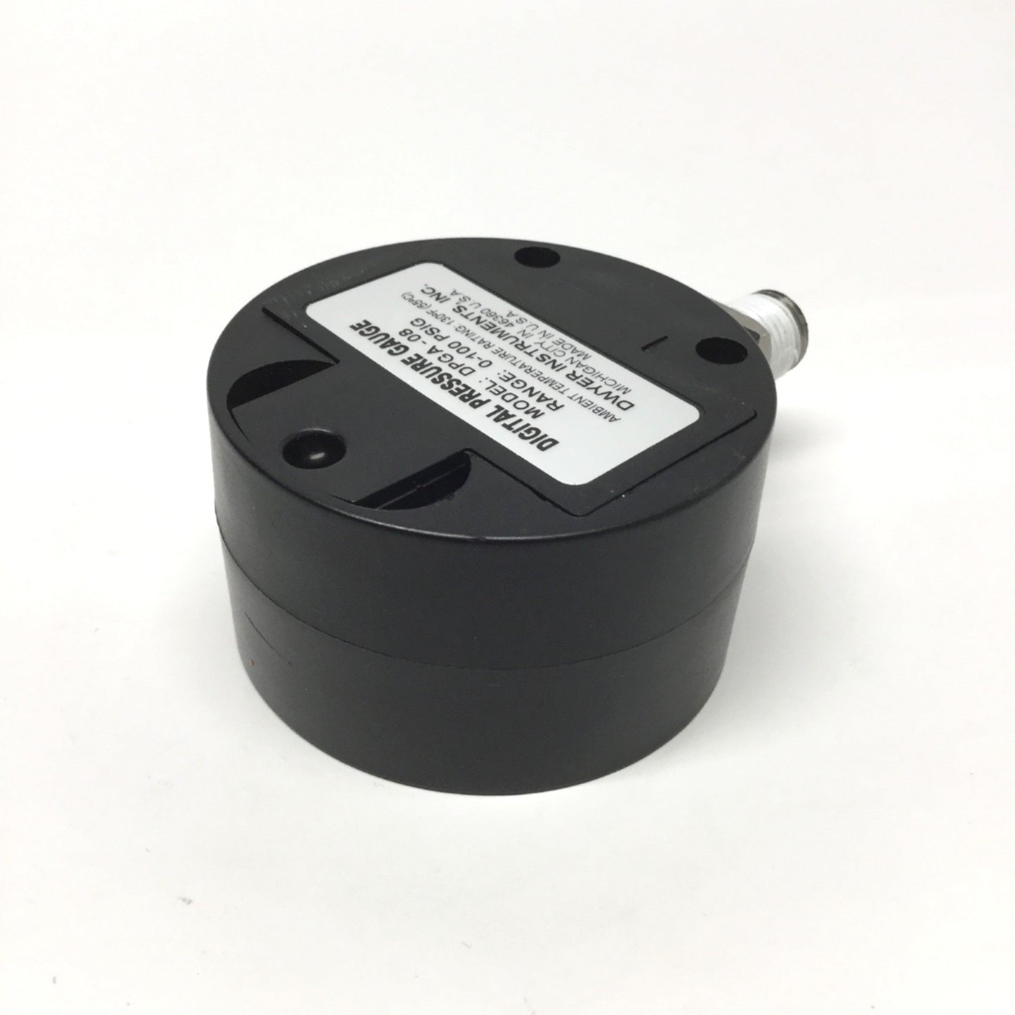 Used Dwyer DPGA-08 Digital Air/Gas Pressure Gauge 0-100psi, 1/4" NPT, 4-Digit LCD