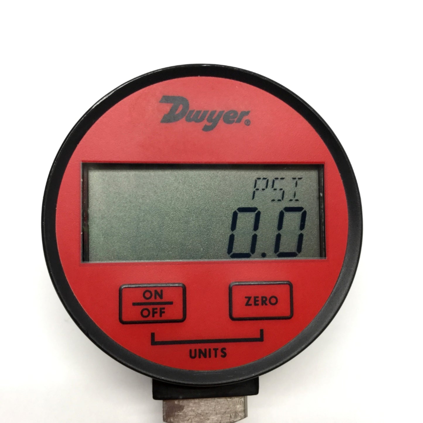 Used Dwyer DPGA-08 Digital Air/Gas Pressure Gauge 0-100psi, 1/4" NPT, 4-Digit LCD