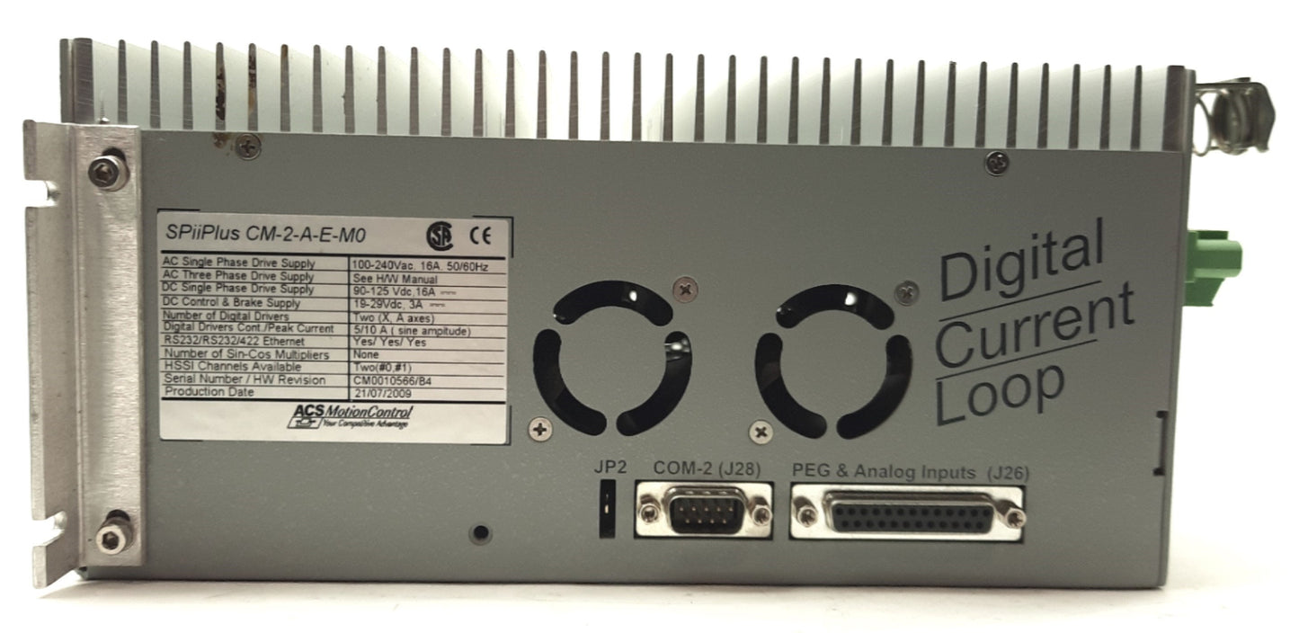 ACS Motion Control SPiiPlus CM-2-A-E-M0 Motor Drive/Controller, 2-Axis XA, 5/10A