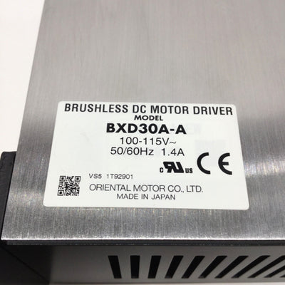Oriental Vexta BXD30A-A Brushless DC Motor Driver Speed Controller 100-115VAC