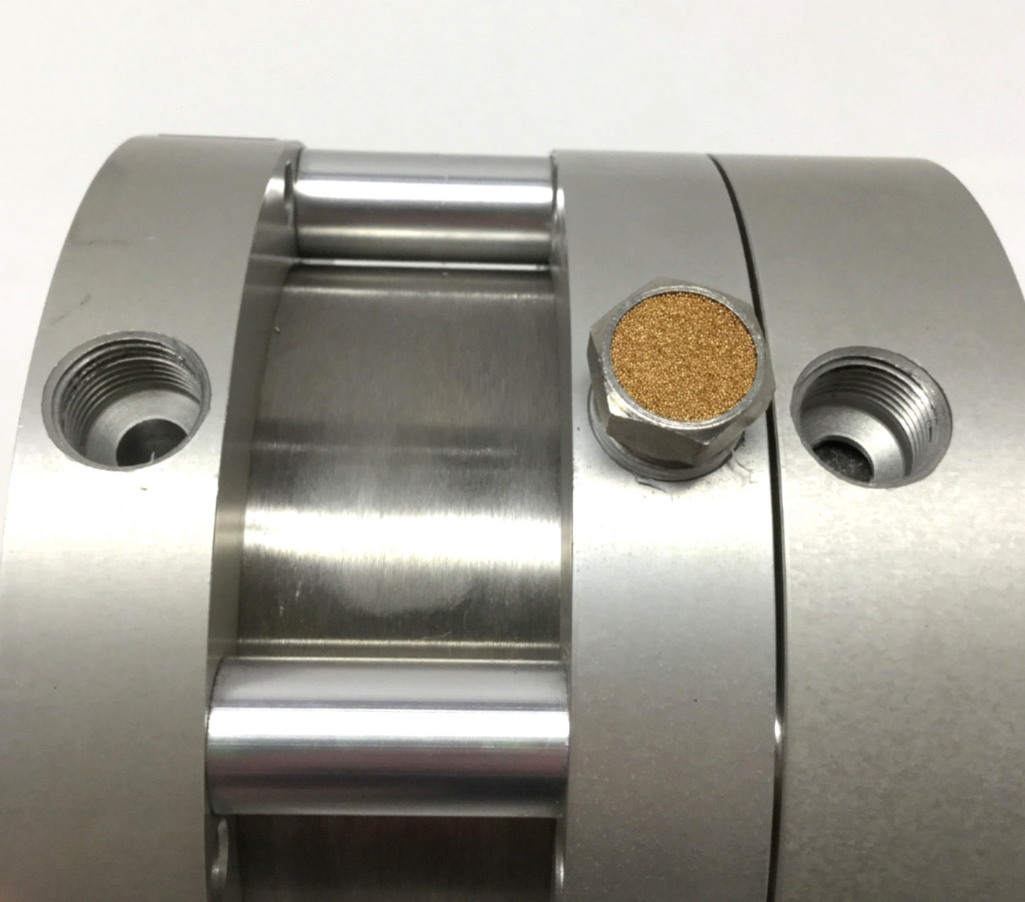 Used Bimba FO2-1250.25-3RM Flat-1 2-Stage Air Cylinder 1/4" Stroke, 4" Bore, 3/8" NPT