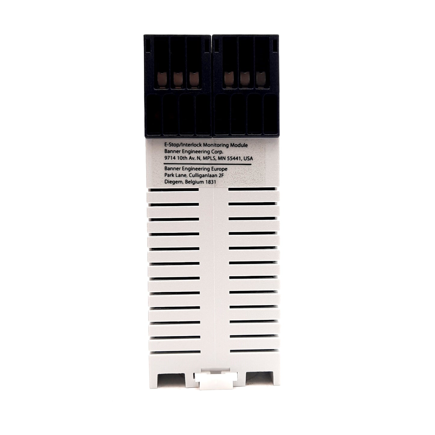 New Banner ES-UA-5A Safety Relay E-Stop Module, 4NO + 1NC + 2AUX, 115VAC/12-24VDC