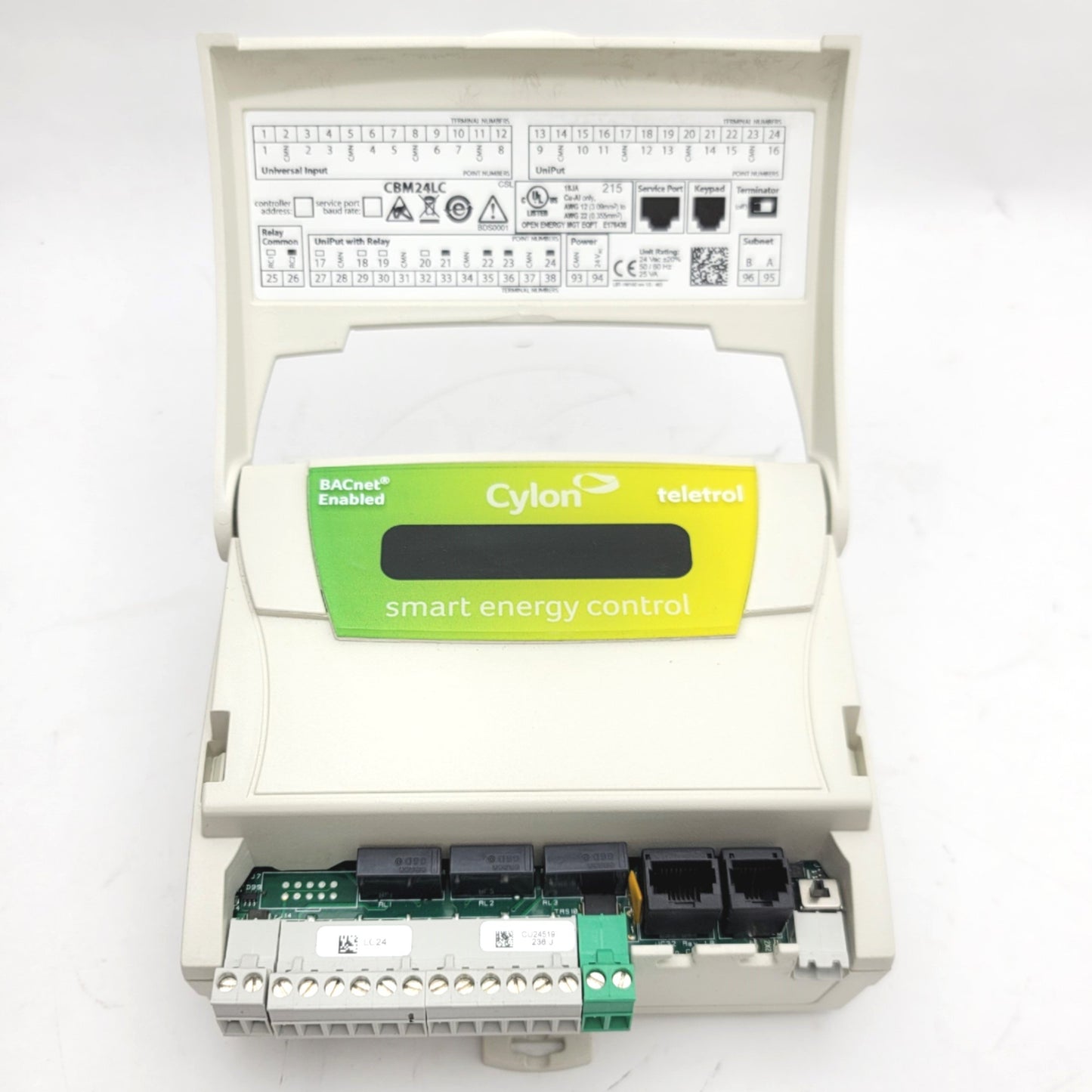 Used Cylon Teletrol CBM24LC Programmable Controller 8 Inputs, 8 UniPuts, 24VAC