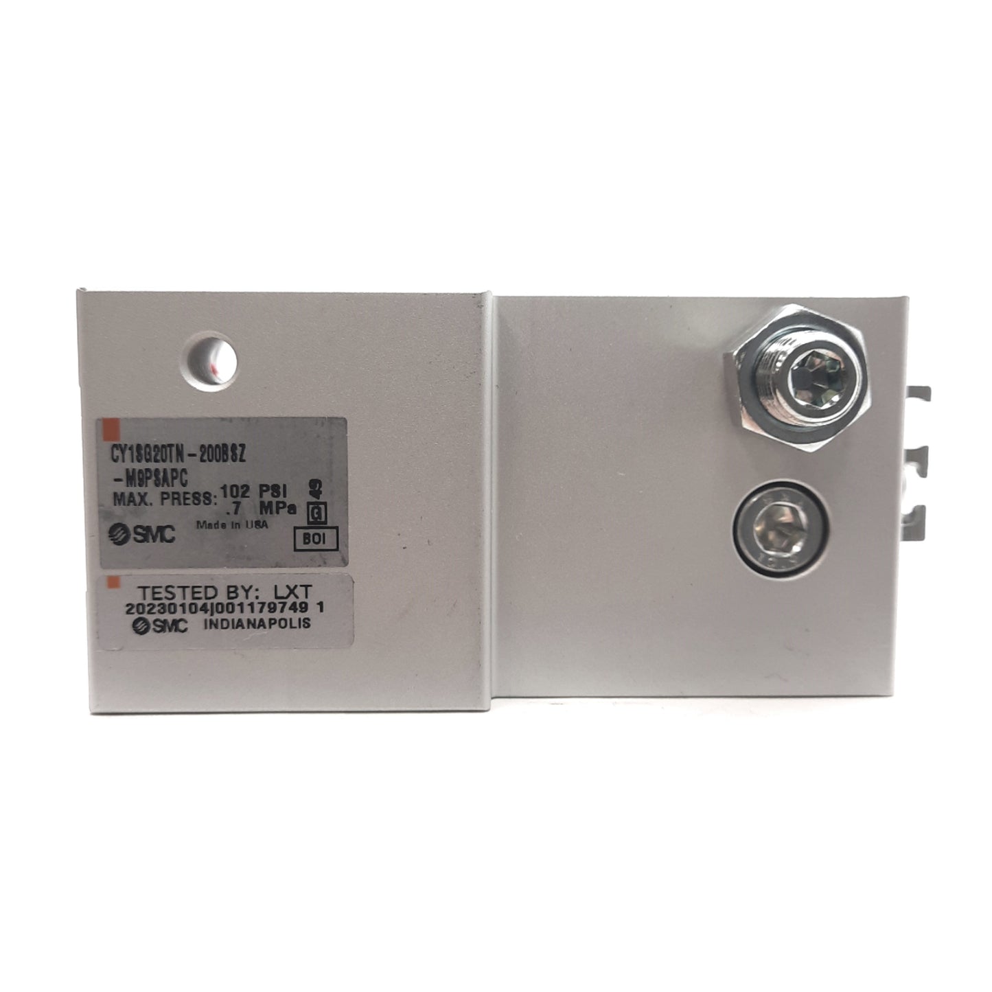 New SMC CY1SG20TN-200BSZ Rodless Cylinder ø20mm Bore, 200mm Stroke, 0.7MPa 1/8in NPT