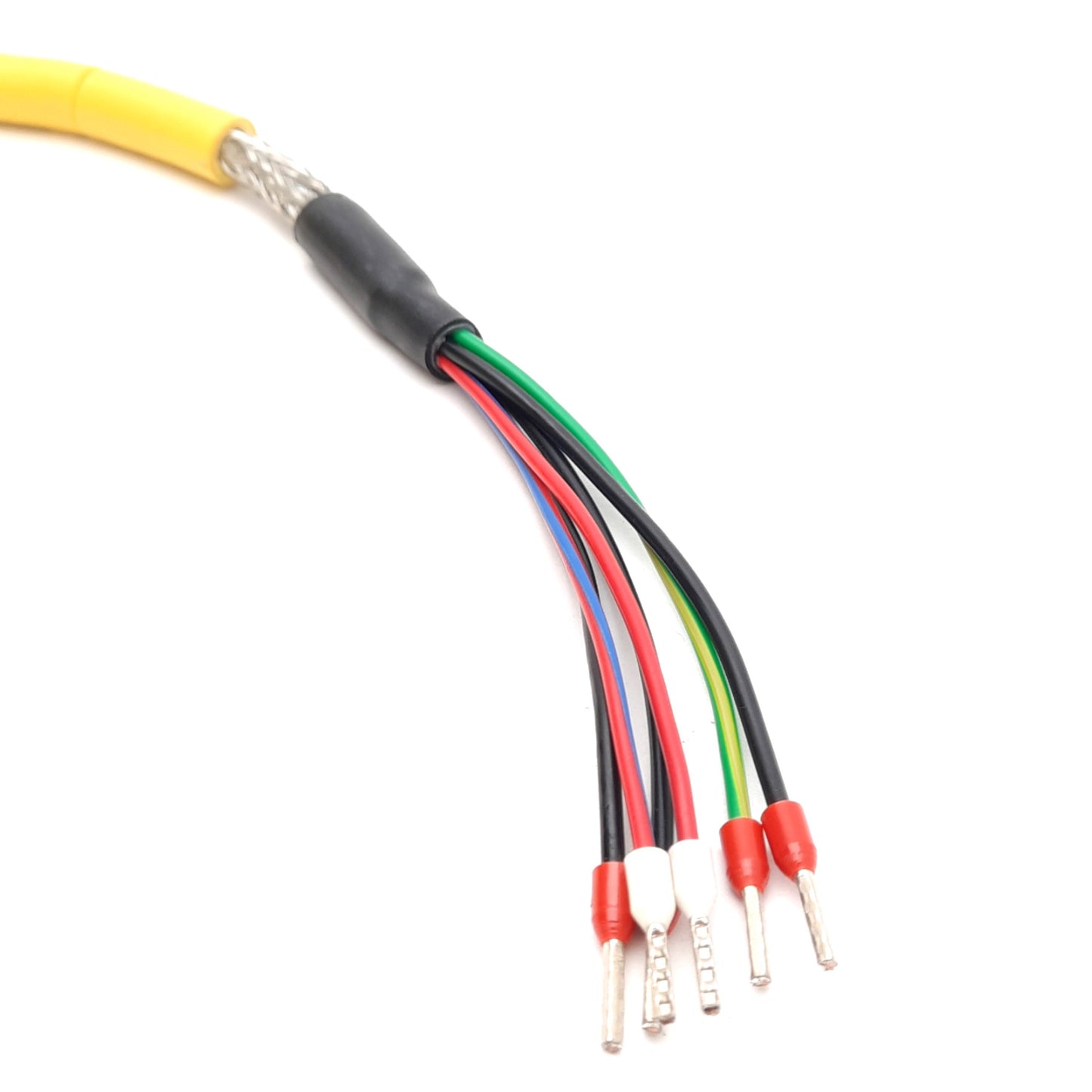 New Parker 71-021626-10 Rev F Servo Power Cable, 6-Pin Round to Flying Leads, 10ft