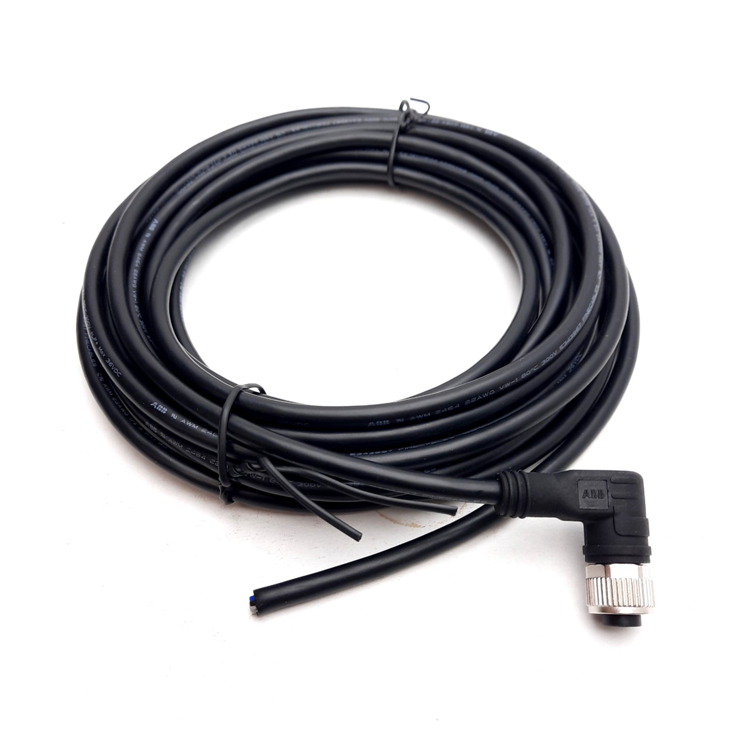 New ABB RTLA020056R0600 Shielded Cable, M12 5-Pin Female Right-Angle, 24V, 6m