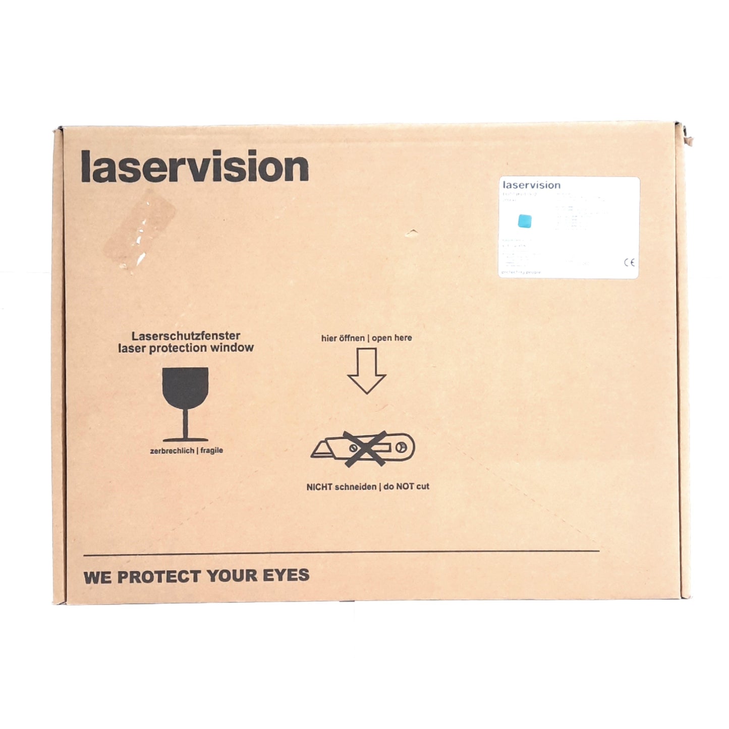 New Laservision 000T1K011002 Laser Safety Window, 297x210mm, OD8+ @ 750-1200nm